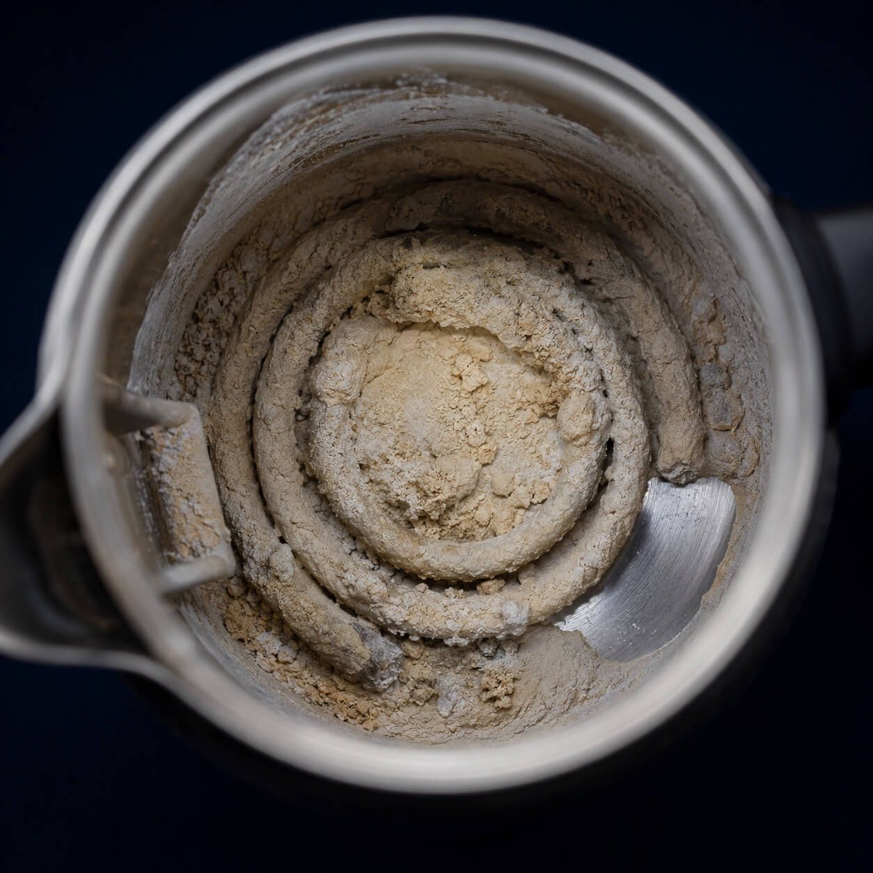 Severe limescale encrusting the heating element inside a domestic kettle